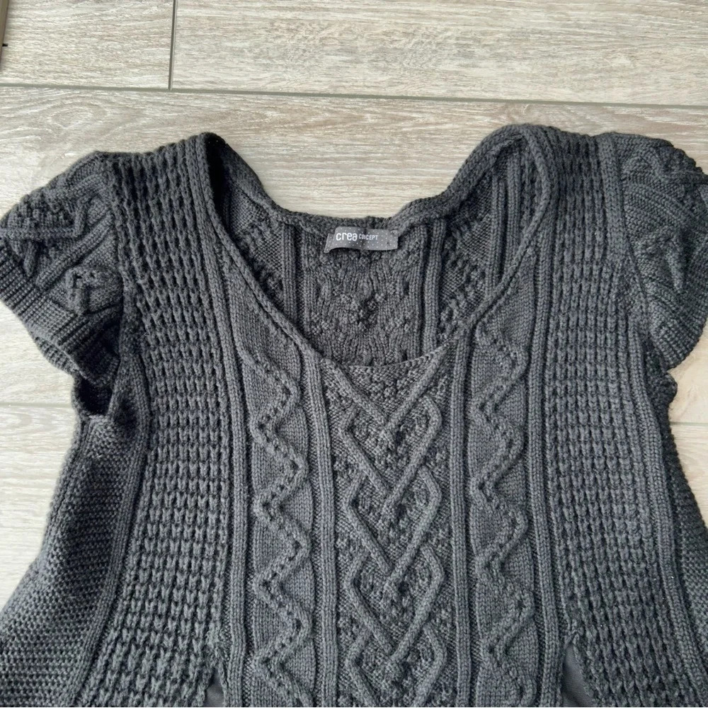 Chic Black V-Neck Knit Sweater - Picture 5 of 14